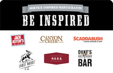 Inspired Dining Card Jack Astor s Cad